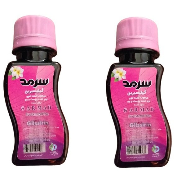 روغن بدن سرمد مدل گلیسیرین شقایق حجم 60 میلی لیتر بسته 2 عددی